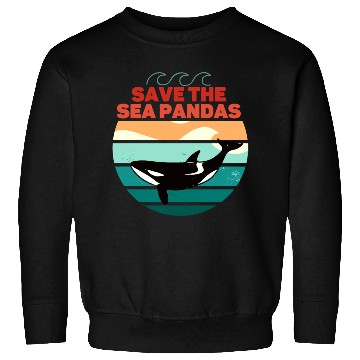 Discover Rescue Killer Whale Orcas Save The Sea Pandas Sweatshirts
