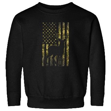 Discover Mule Buck Deer Hunting American Camouflage Usa Sweatshirts