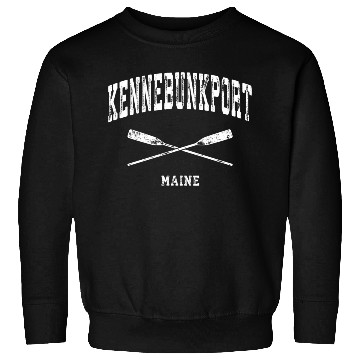 Discover Kennebunkport Maine Nautical Crossed Oars Sweatshirts