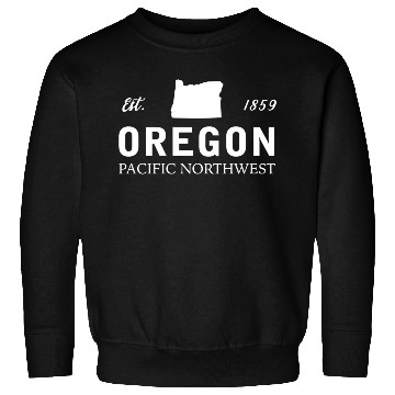 Discover Oregon Est 1859 Pacific Northwest Us Flag Sweatshirts
