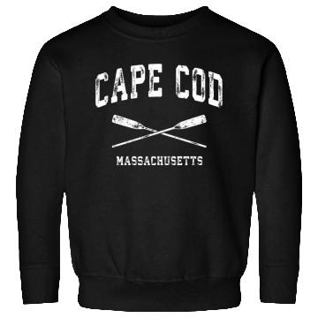 Discover Cape Cod Massachusetts Nautical Crossed Oars Sweatshirts