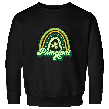Discover Boho Rainbow Shamrock One Lucky Principal St Sweatshirts