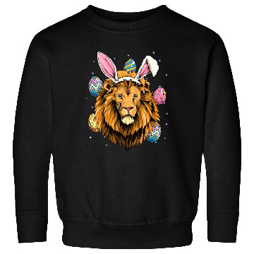 Discover Easter Bunny Lion Easter Lion Sweatshirts