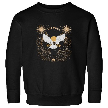 Discover Dark Academia Tarot Card Sun Moon Crystals Owl Sweatshirts