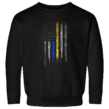 Discover Gold Blue Line 911 Police Dispatcher First Sweatshirts