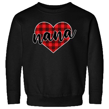 Discover Nana Buffalo Plaid Heart Cozy Winter Pattern Sweatshirts