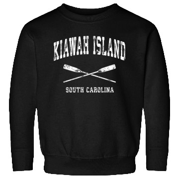 Discover Kiawah Island South Carolina Nautical Crossed Oars Sweatshirts