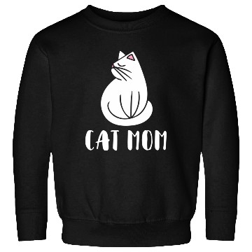Discover Cat Mom Kitty Cats Moms Crazy Cat Lady Sweatshirts