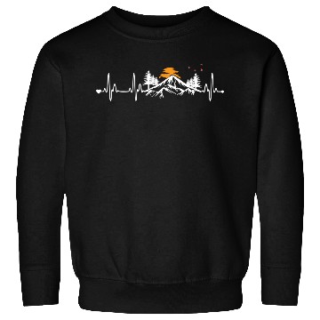 Discover Mountain Heartbeat - Mountain Hiking Sweatshirts