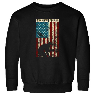 Discover Welding Patriotic Distressed Usa American Flag Sweatshirts