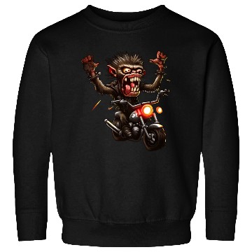 Discover Zombie Wasteland Monkey Sweatshirts