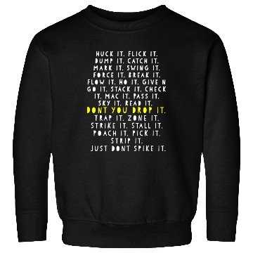Discover Ultimate Frisbee Game Language Frowler Disc Golf Sweatshirts