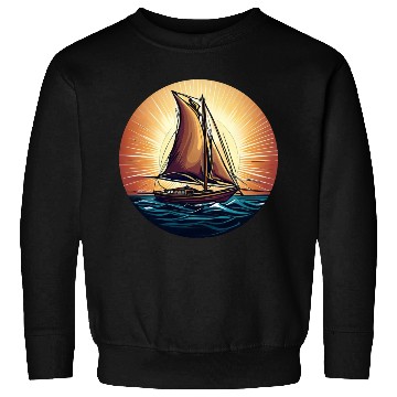 Discover Sailboat in Sunset Sweatshirts