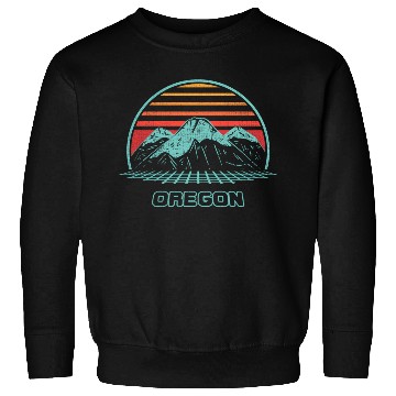 Discover Oregon Mountain Hiking 80S Style Sweatshirts