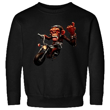 Discover Zombie Raider Monkey Rockstar Sweatshirts