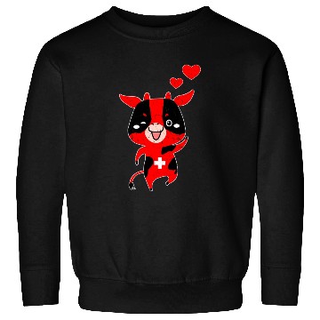 Discover Switzerland Swiss Cow Sweatshirts
