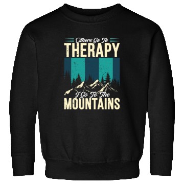Discover Mountain love Therapy Mountains Wanderlust Sweatshirts