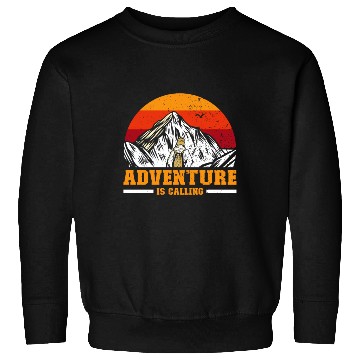 Discover Adventure is Calling hiker Mountaineer Climber Sweatshirts