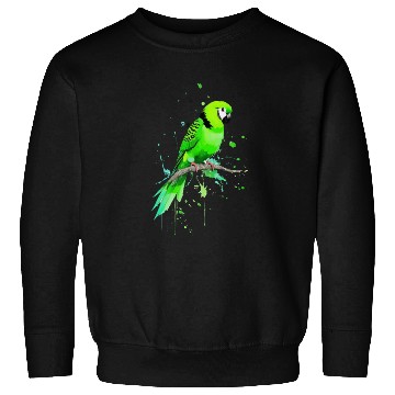 Discover A green parakeet ink drawing Sweatshirts