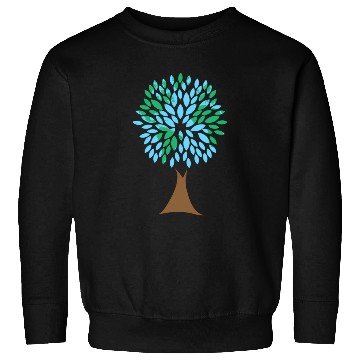 Discover Earth Day Tree With Leaves Image Of Our Planet Sweatshirts