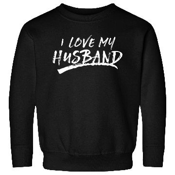 Discover I Love My Husband Brushed Grungy Fun Wedding Sweatshirts