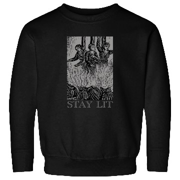 Discover Stay Lit Occult Satan Witch Unholy Baphomet Tarot Sweatshirts