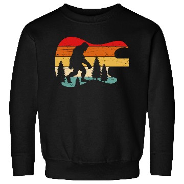 Discover Bigfoot Guitar Vintage Sasquatch Believers Sweatshirts