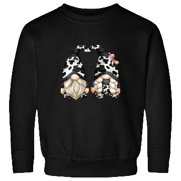 Discover Black And White Cow Print For Farmer With Farm Sweatshirts