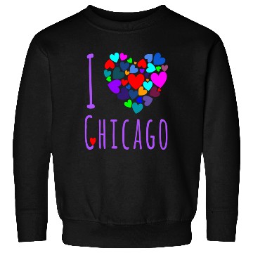Discover I Love Chicago Heart City Of Chicago Sweatshirts