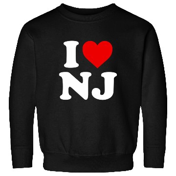 Discover I Love Nj Heart New Jersey Sweatshirts