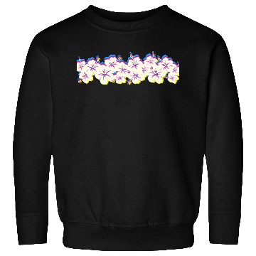 Discover Hawaii Hibiscus Flower Row 1970S Glitch Aesthetic Sweatshirts