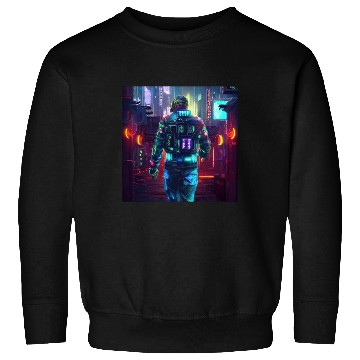 Discover Cyberpunk man Sweatshirts