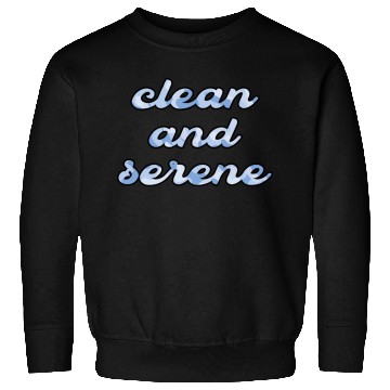 Discover Clean and Serene blue camo Sweatshirts