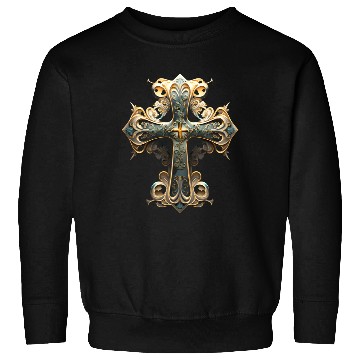 Discover Jesus Cross Painting Sweatshirts