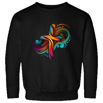 Discover Jesus Cross Painting Sweatshirts