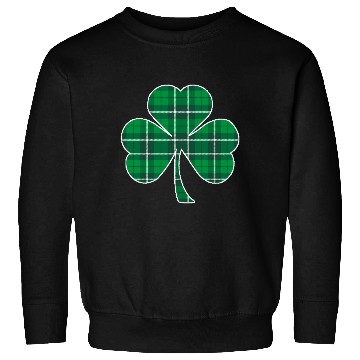 Discover St Patric Day Irish Green Buffalo Plaid Shamrock Sweatshirts