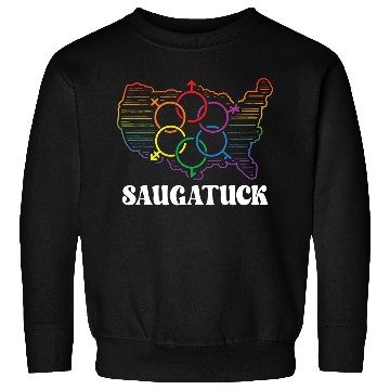 Discover Saugatuck Pride Month Pride Flag LGBT Community LG Sweatshirts