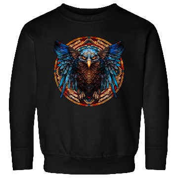 Discover Stained Glass Eagle (4 of 4) Sweatshirts