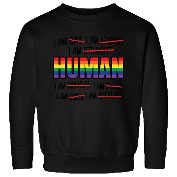 Discover Human LGBT Gay Pride Sweatshirts