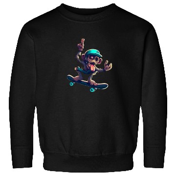 Discover zombie monkey skat Sweatshirts