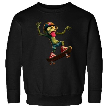 Discover skateboarding zombie monkey Sweatshirts