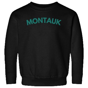 Discover Montauk New York Vintage College Style (Green) Sweatshirts