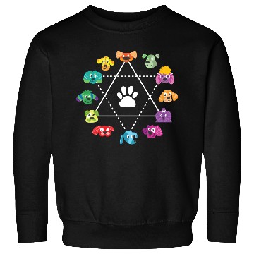 Discover Color Wheel Of Cute Dogs Art Teacher Dog Lover Sweatshirts