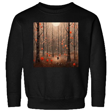 Discover Enchanted Whispers: Balloon-Leaved Symphony Sweatshirts