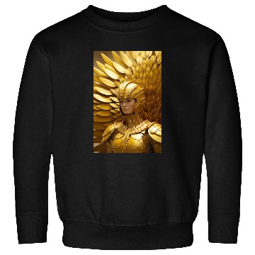 Discover Golden Valor: The Resolute Warrior Sweatshirts