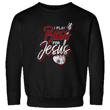 Discover Jesus Bassist Christian Bass Player Bass Guitar Sweatshirts