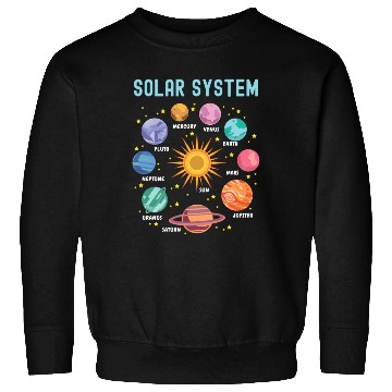 Discover Solar System Planets Science Sweatshirts