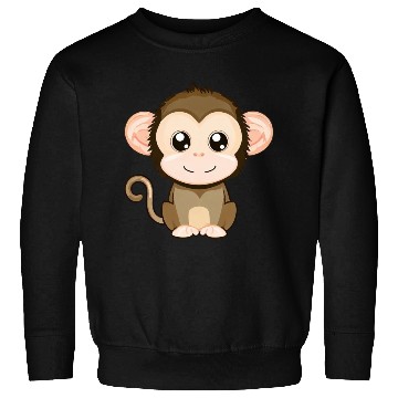 Discover Cute, Joyful Monkey - Kawaii Style Sweatshirts