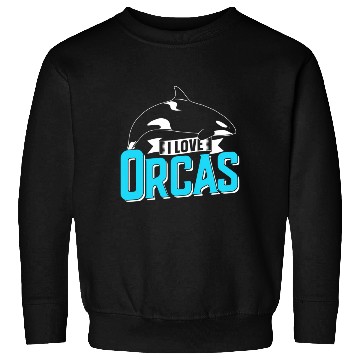 Discover I Love Orcas Orca Whale Sea Sweatshirts