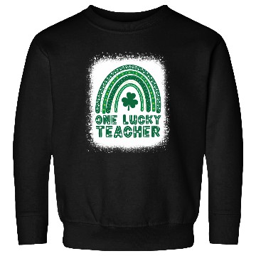 Discover One Lucky Teacher St Patrick'S Day Rainbow Sweatshirts